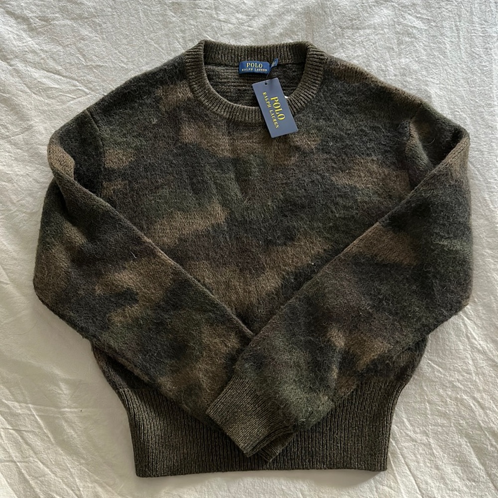 Polo by Ralph Lauren 
Camo-Print Wool Sweater